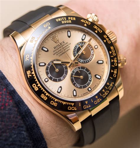 rolex daytona gold rubber strap price